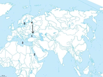 Позначте на контурній карті морів: чорне, Азовське, Середземне, червоне,  балтійське​ - Школьные Знания.com